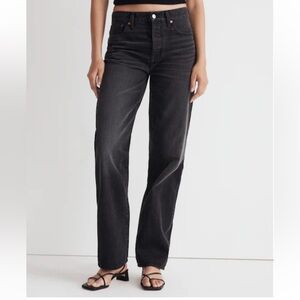 Madewell low slung straight jeans